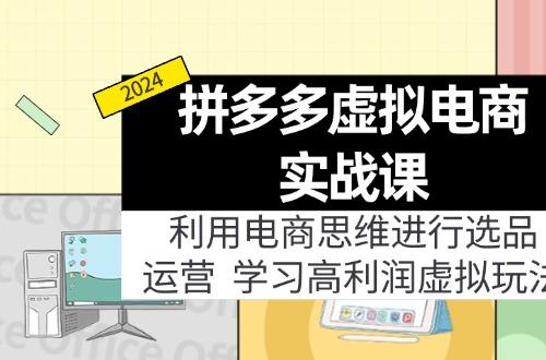 拼多多虚拟电商实战课：虚拟资源选品+运营，高利润虚拟玩法（更新14节）
